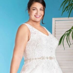 Abby Curvy Blush Bridal Gown